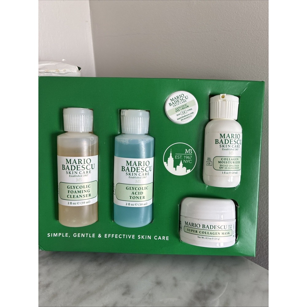 Mario Badescu Skin Care Anti Aging Regimen Kit Facial Skincare Gift Set Bundle